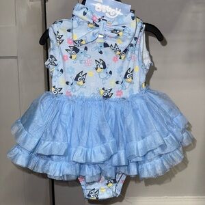 Bluey Kids Matching Set with Tutu and Bow